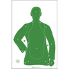 Action Target B21EGREEN100 Qualification  Silhouette Paper Hanging 23 x 35 Green 100 Per Box