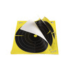 EZ Aim Splash Reactive Paper Shooting Targets, Bullseye, Peel Away Target Pad, 12.5" Square, 30-Pack, Black/Chartreuse