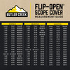 Butler Creek 30340 FlipOpen Objective Scope Cover 53.30mm Obj. Size 34 Black Polymer