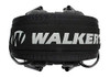 Walkers GWPRSEMPAT Razor Patriot Slim Electronic Muff 23 dB Over the Head Black wFlag Patch Polymer