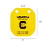 Caldwell 1116700 AR500 Gong Target Yellow AR500 Steel