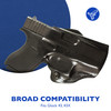DeSantis Gunhide 019BA8BZO Mini Scabbard  Black Leather Belt Fits Glock 43 Right Hand