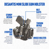 DeSantis Gunhide Holsters Mini Slide Holster, Black, Right, FITS: Glock 43, Glock 43X, Glock 48