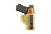 DeSantis Gunhide 106NBB6Z0 SofTuck  IWB Natural LeatherSuede Belt Clip Fits Glock 19 Left Hand