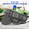 DeSantis Gunhide 127BAB6Z0 Inside Heat  IWB Black Leather Belt Clip Fits Glock 1919 Gen 519X233245 Right Hand