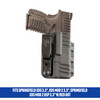 DeSantis Gunhide 137KJY1Z0 SlimTuk  IWB Black Kydex Belt Fits Springfield XDS Ambidextrous