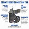 Desantis Nemesis Pocket Holstr Nylon Ambi S/a Hellcat N38BJ6RZ0