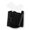 Galco Ankle Guard Leather Holster, Right, Ankle Holster, Plain, Black, AGD800RB