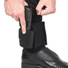 Galco Ankle Guard Leather Holster, Right, Ankle Holster, Plain, Black, AGD800RB