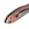 Kershaw Leek Copper Folding Pocket Knife, 3-Inch Blade with SpeedSafe Opening, USA Made, Liner Lock (1660CU)