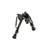 TruGlo TG8901S TacPod Fixed Bipod made of Black Aluminum with Rubber Feet, Sling Stud or Picatinny Rail Attachment, Spring Assisted Design & 6-9" Vertical Adjustment Includes Adapter