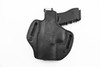 TAGUA GUNLEATHER Crusader - 2 in 1 Premium Leather Holster  Black Right Handed Gun Holster for Belts  IWB & OWB Multifit Design Removable Double Steel Clips  Fits GLK 19-23-32 and Similar Frames