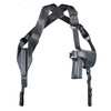 Uncle Mike's Off-Duty and Concealment Kodra Nylon Cross Harness Horizontal Shoulder Holster (Size 5, Black)