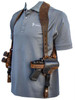 Versacarry Shoulder Holster Deluxe Fits 1911 Pistols Leather and Kydex Distressed Brown Right Hand SH22