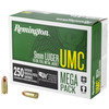 Remington Ammunition 23777 UMC Mega Pack 9mm Luger 115 gr 1145 fps Full Metal Jacket FMJ 250 Round Box