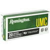 Remington Ammunition 23812 UMC  223 Rem 50 gr 3425 fps Jacketed Hollow Point JHP 20 Round Box