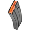 DuraMag 3023001178CP Speed Replacement Magazine Black with Orange Follower Detachable 30rd 223 Rem 300 Blackout 5.56x45mm NATO for AR15