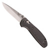 Benchmade - Mini Griptilian 556-S30V Knife Made in USA with CPM-S30V Steel, Drop-Point Blade, Plain Edge, Satin Finish, G10 Black Handle, Made in the US