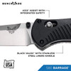 Benchmade - Barrage 580, Drop Point Blade, Plain Edge, Satin Finish, Made in the USA