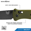 Benchmade 537GY-1 Bailout Axis Tanto Grey Coated Plain 3.38in Blade Knife
