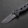 Benchmade - 275SGY-1 Adamas Knife, Drop-Point Blade, Serrated Edge, Black G10 Handle