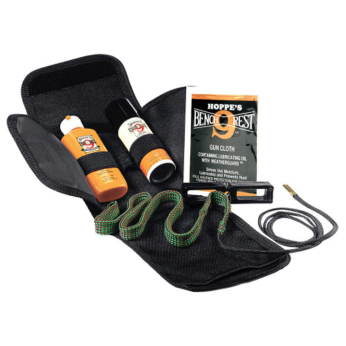 Hoppes 34011 BoreSnake Soft Sided Cleaning Kit 22 Cal  223  5.56  Rifle Clam Package