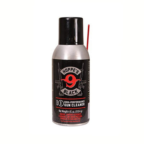 Hoppes HBC4A Black Gun Cleaner Removes Oil Grease Dirt 4 Oz Aerosol Can with Extension Tube