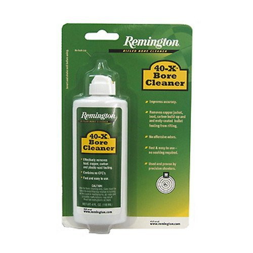 Remington Accessories 18397 40X Bore Cleaner Removes CarbonLeadPlastic FoulingPowder 4 oz Squeeze Bottle