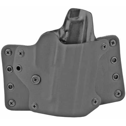Blackpoint Tactical Leather Wing OWB Holster, RH, Black Kydex & Leather, 120847