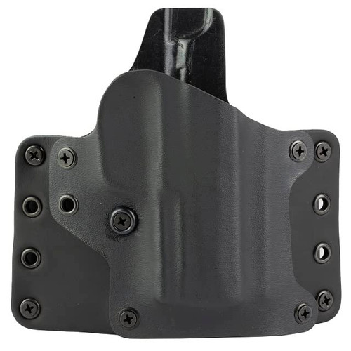 BlackPoint Tactical Leather Wing OWB Outside Waistband Holster Fits Sig P365 X-Macro Right Hand Leather & Kydex Construction Black 151955