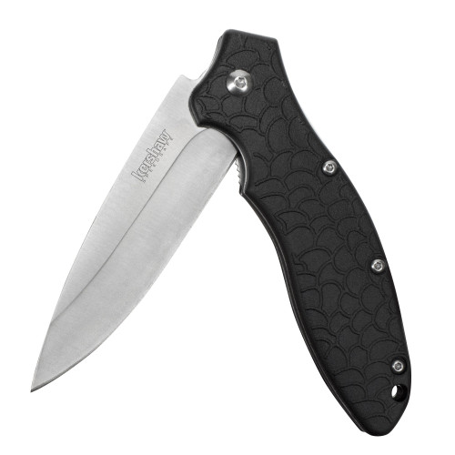 Kershaw 1830 OSO Sweet  3 Drop Point Plain 8Cr13MoV Stainless Steel FRN Black Handle Folding