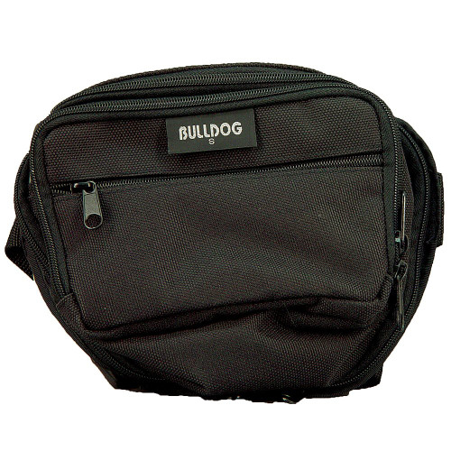 Bulldog BD860 Fanny Pack  Medium Black Nylon Ambidextrous Fits Up To 50 Waist