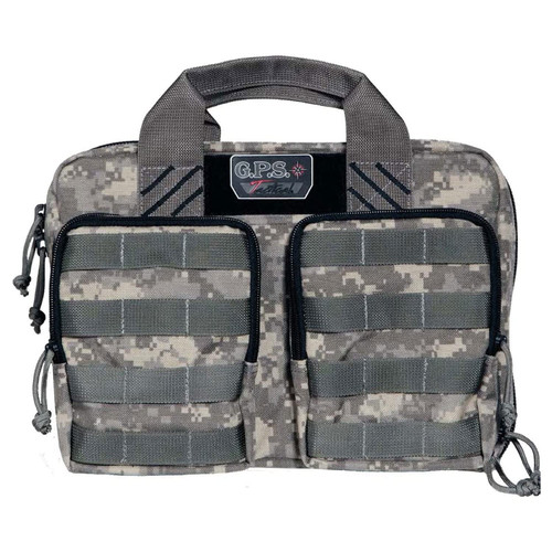 GPS Bags GPST1309PCD Tactical Quad 2 Fall Digital Camo 1000D Polyester with YKK Lockable Zippers 8 Mag Pockets 2 Ammo Front Pockets Visual ID Storage System  Holds Up To 6 Handguns