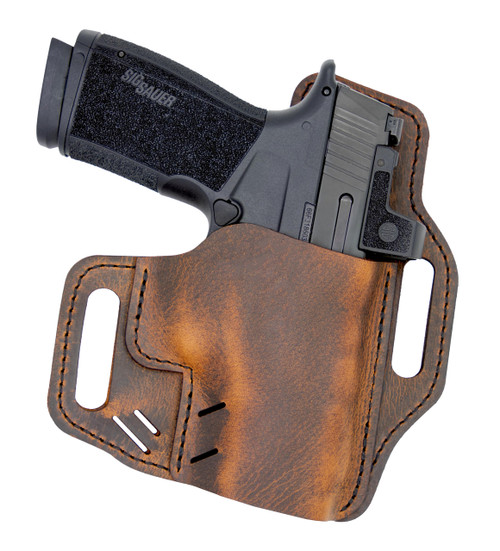 Versacarry G1BRN Guardian Holster OWB RH Size 1 (Full Size) Distressed Brown - BBL up to 4"