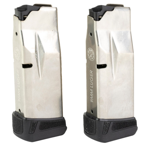 Ruger 90716 Max9 Value Pack 12rd Magazine Fits Ruger Max9 9mm Luger 12rd ENickel 2 Pack