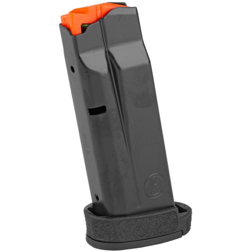 Smith & Wesson Magazine 9MM 13 Rounds Fits M&P Shield Plus And Equalizer with Black Finger Extension Steel Black 3014411