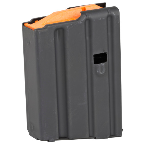 Ammunition Storage Components Magazine 223 Rem Fits AR-15 10Rd Stainless Black Orange Follower 223-10RD-SS
