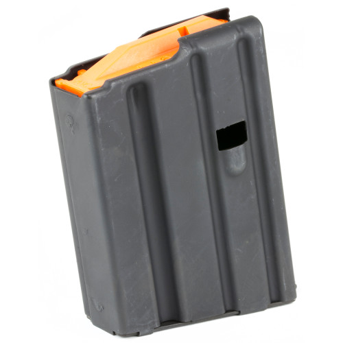 Ammunition Storage Components Magazine 223 Rem Fits AR-15 5Rd Stainless Black Orange Follower 5-223-SS-BM-O-ASC