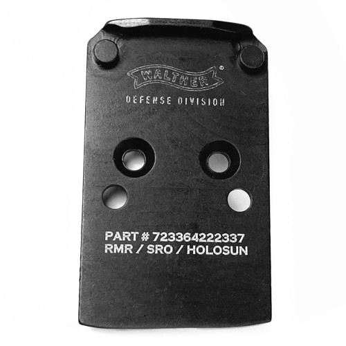 C&H Precision Weapons CHP Adapter Plate Converts the Walther PDP 1.0/PPQ (Q4/Q5) to the Trijicon RMR/SRO Holosun 407C/507C/508C/508T Anodized Finish Black Includes Mounting Hardware WLPDP-RSH