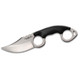 Cold Steel CS39FN Double Agent ll 3 Fixed Plain Satin AUS8A SS Blade Black wDouble Ring GrivEx Handle Includes Bead Chain LanyardSheath