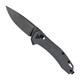 Kershaw 2042 Covalent  MidSize 3.20 Folding Drop Point Plain Black Oxide Blackwash D2 Steel Blade Gray Textured Pockets Glass Filled Nylon Handle Includes Pocket Clip