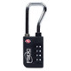 Firearm Safety Devices Corporation Resettable 4-Dial TSA Combination Lock w/Steel Sha Black Not a CA-DOJ Approved Firearms Safety Device TSA687RCB