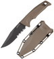 S.O.G SOG17220457 Recondo FX 4.60 Fixed Part Serrated Satin TiNi Full Tang Cryo 440C SS Blade FDE Overmolded GRN Handle