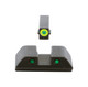 AmeriGlo GL819 Trooper Sight Set for Glock  Black  Green Tritium with Lumigreen Outline Front Sight Green Tritium with Black Outline Rear Sight
