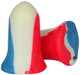 Howard Leight R01891 USA Shooters Earplugs  33 dB In The Ear RedWhiteBlue Foam for Adults 10 pair