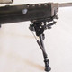 Harris Bipods LM1A2 NonSwivel L Swivel Stud 913 Black SteelAluminum Notched Legs Rubber Feet