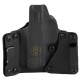 BlackPoint Tactical Leather Wing OWB Outside Waistband Holster Fits Sig P365 X-Macro Right Hand Leather & Kydex Construction Black 151955