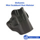DeSantis Gunhide 019BA8JZ0 Mini Scabbard  OWB Black Leather Belt Slide Fits Sig P365 Right Hand