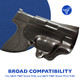 DeSantis Gunhide 019BAX7Z0 Mini Scabbard  OWB Black Nylon Belt Slide Fits SW MP Shield 940 Right Hand