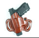DeSantis Gunhide 086BAE1Z0 Mini Slide  OWB Black Leather Belt Slide Compatible wMost Glock Belt 1.75 Wide Right Hand